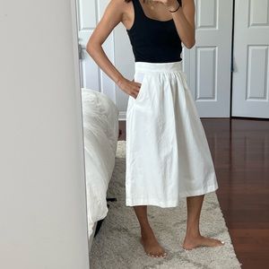 Zara White Skirt